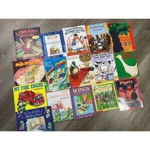 Lot of‎ 16 Children's Soft Hardcover Books Ages 4-8 Popular Titles & Authors
